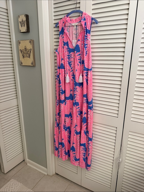 Lilly Pulitzer Dresses & Skirts - NWT Lilly Pulitzer pink & blue midi dress